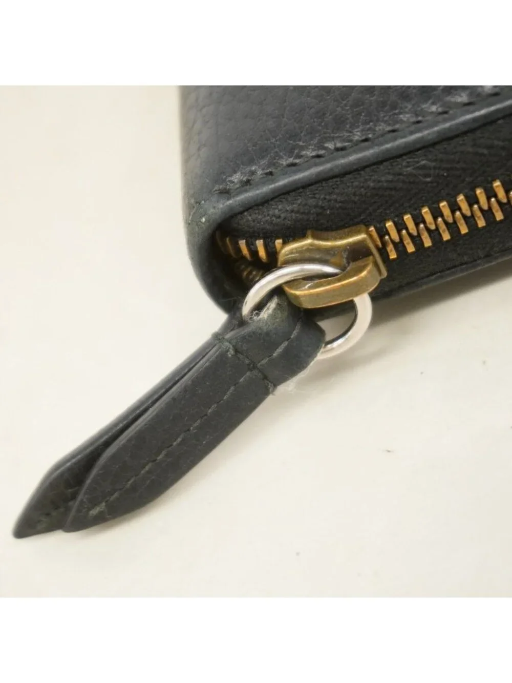 ★SOLD★ Gucci Wallet GG Marmont Leather Black Gold - Picture 7 of 9